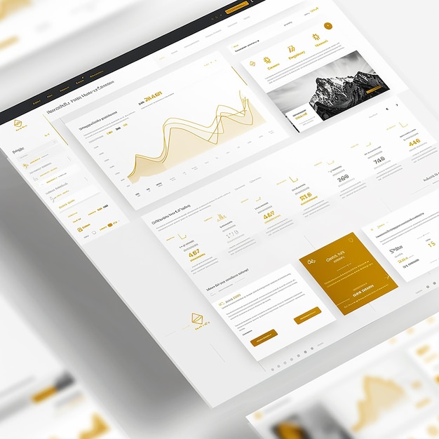 progettazione professionale del layout del sito web per un'azienda specializzata nel trading di oro e criptovalute