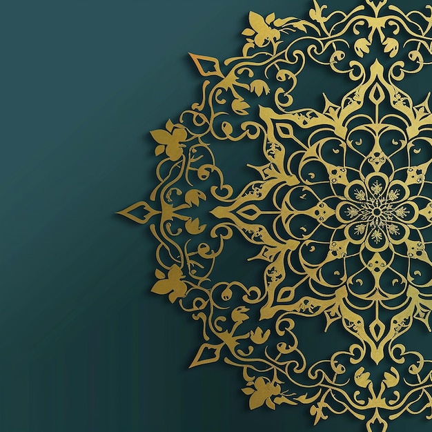 Progettazione vettoriale islamica di biglietti di auguri sfondo islamico