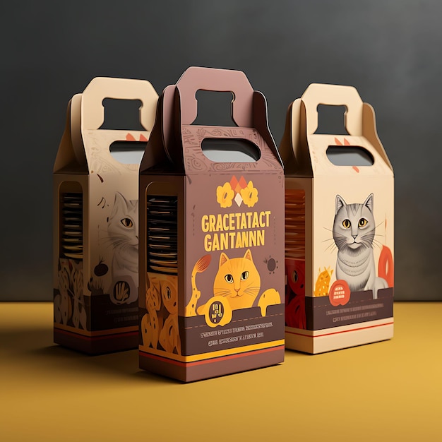 Progetti di packaging e branding di prodotti per animali domestici. Concept creativo e idee innovative