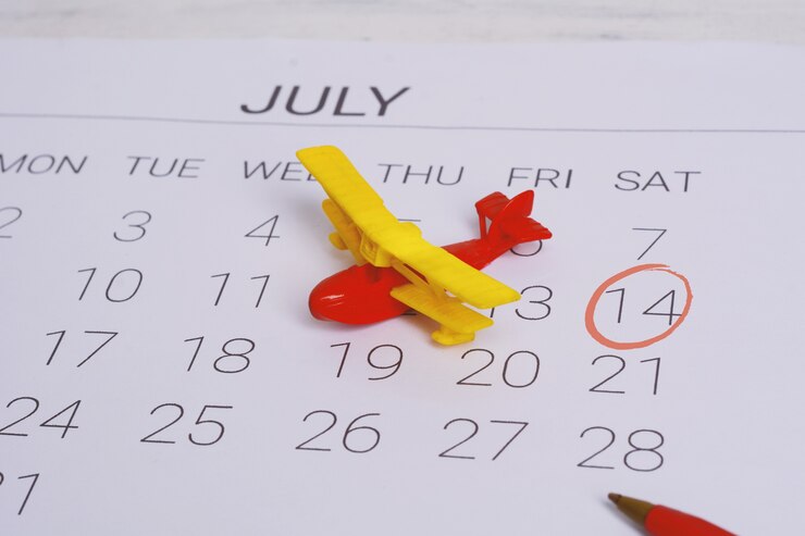 Foto programma del calendario estivo.