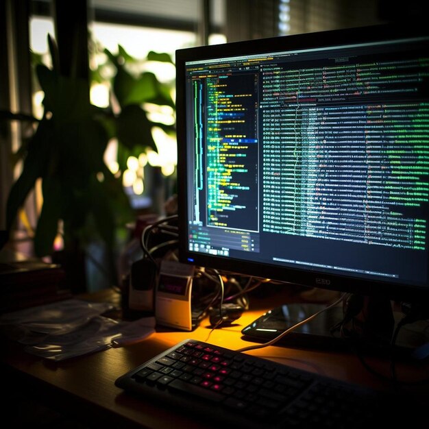 programming code on computer screen