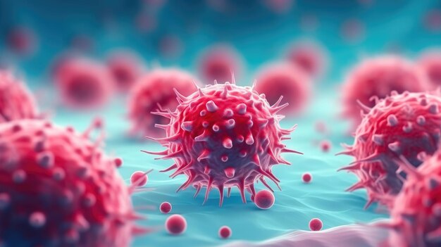 Proliferazione della malignità Un gruppo di cellule cancerose