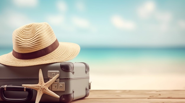 Pronto per lo sfondo del viaggio per le vacanze estive