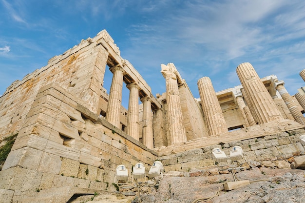 Propilei l'ingresso dell'Acropoli di Atene