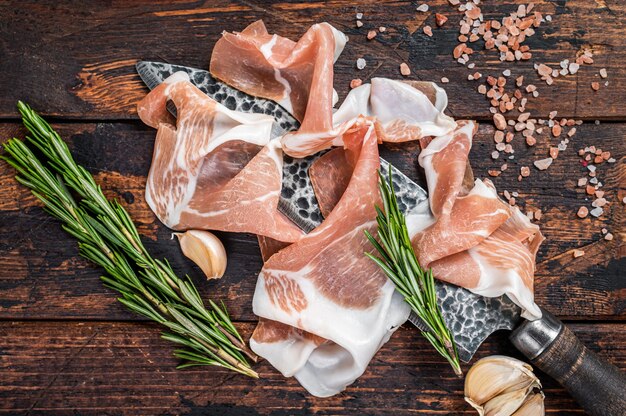 Prosciutto crudo di Parma stagionato al coltello da macellaio