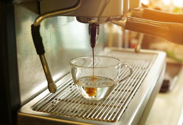 Prossimo piano del caffè in tazza