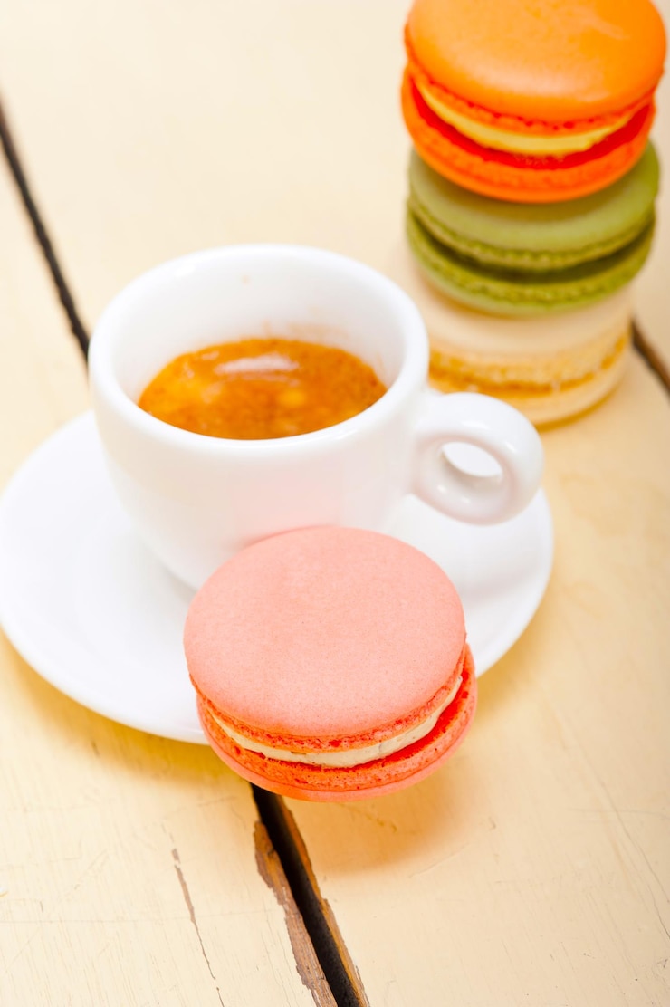 Foto prossimo piano del caffè sul tavolo