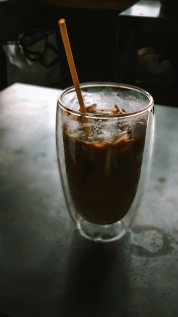 Prossimo piano del caffè sul tavolo