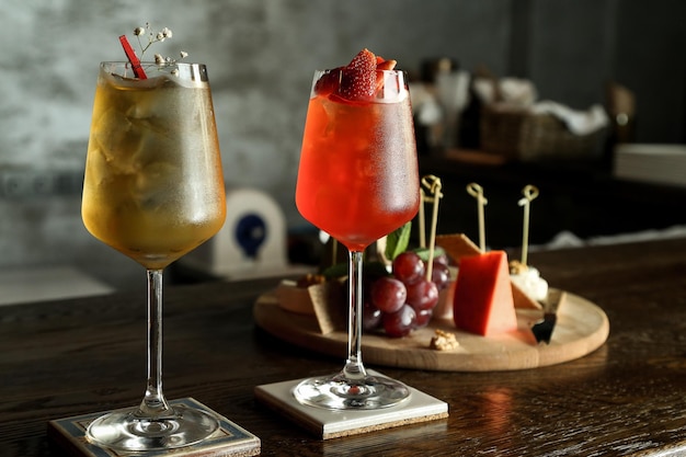 Prossimo piano del cibo sulla tavola