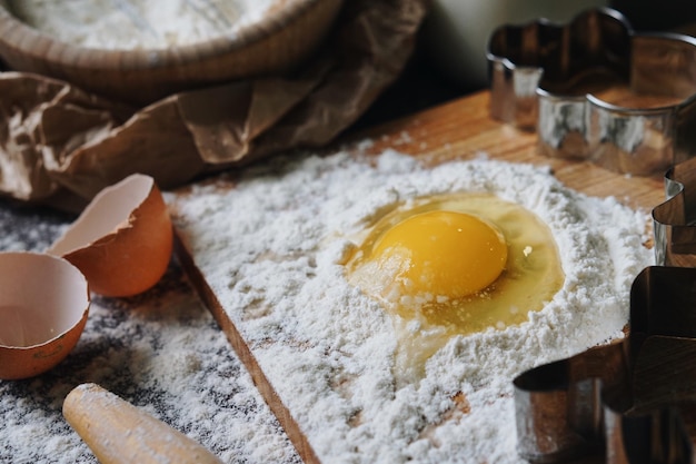 Prossimo piano del cibo sulla tavola