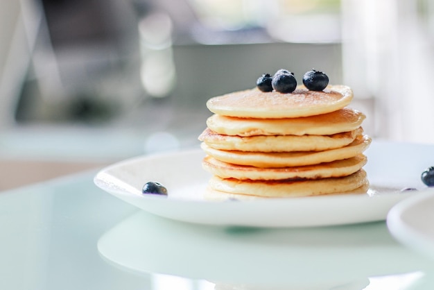 Prossimo piano del dessert nel piatto