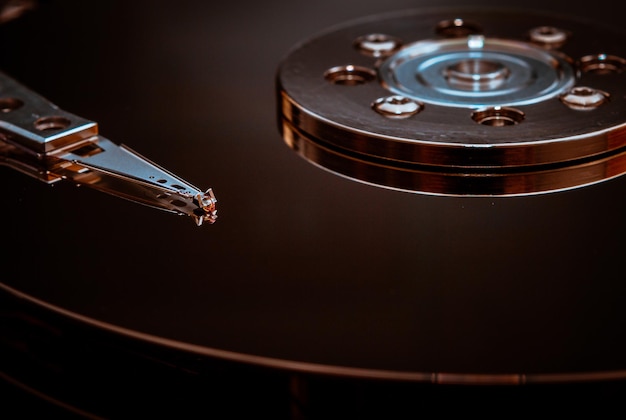Prossimo piano del disco rigido