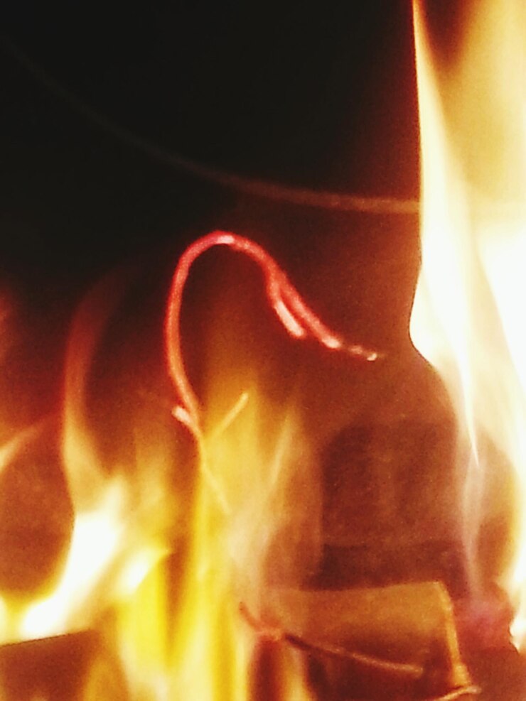 Foto prossimo piano del fuoco