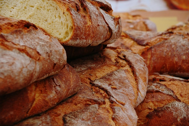 Prossimo piano del pane