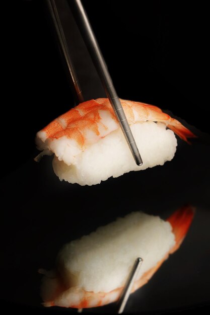 Prossimo piano del sushi