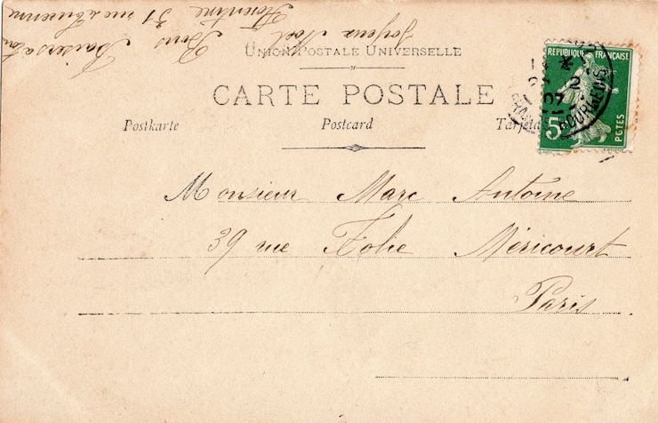 Foto prossimo piano del testo sulla lettera