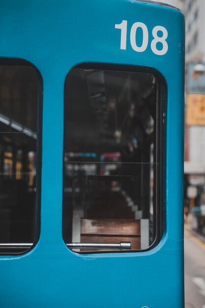 Prossimo piano del treno