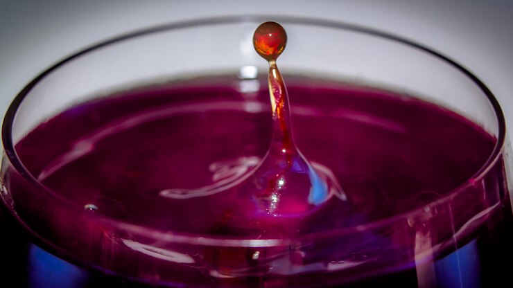 Foto prossimo piano del vino rosso