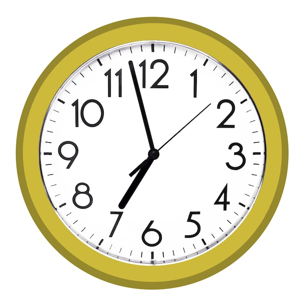 Prossimo piano dell'orologio sul muro