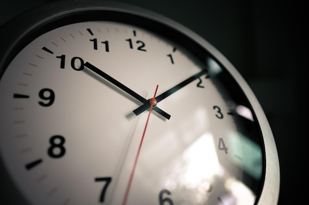 Prossimo piano dell'orologio
