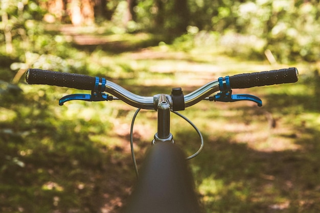 Prossimo piano della bicicletta