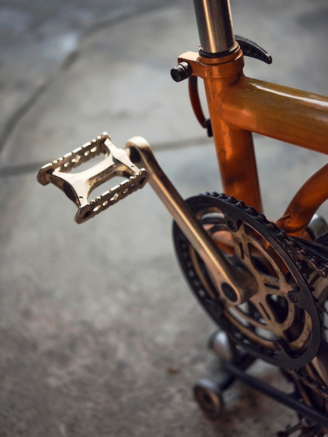 Prossimo piano della bicicletta