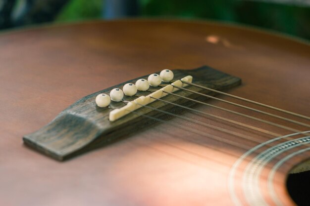 Prossimo piano della chitarra