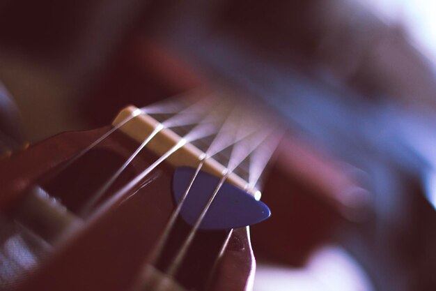 Prossimo piano della chitarra