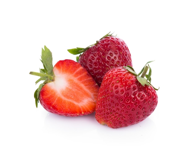 Prossimo piano delle fragole
