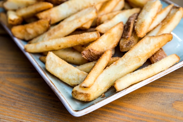 Prossimo piano delle patatine fritte