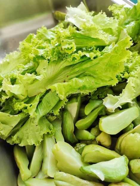 Prossimo piano delle verdure