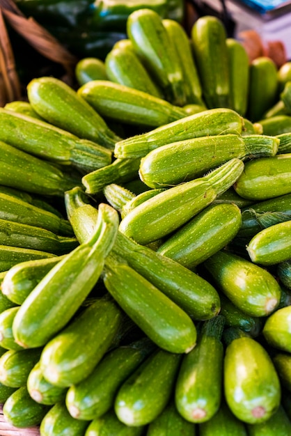 Prossimo piano delle zucchine