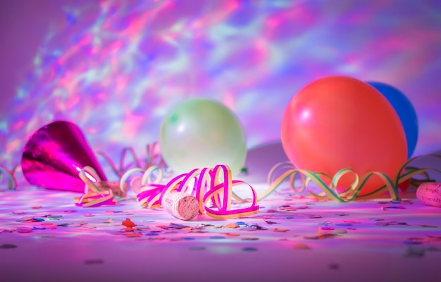 Prossimo piano di palloncini colorati