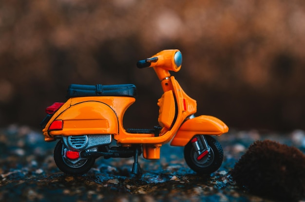 Prossimo piano di un'auto giocattolo
