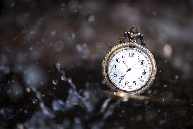 Prossimo piano di un orologio da tasca