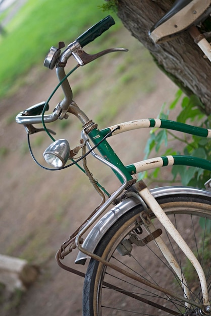 Prossimo piano di una bicicletta