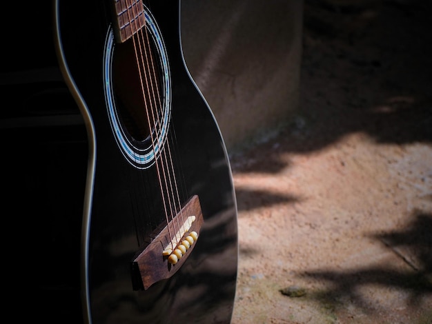 Prossimo piano di una chitarra