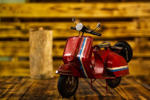Prossimo piano di uno scooter