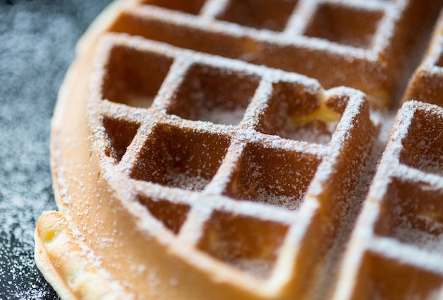 Prossimo piano di waffle