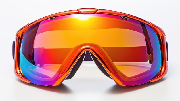Proteggi i tuoi occhi sulle montagne Occhiali per sci o snowboard AI generativa