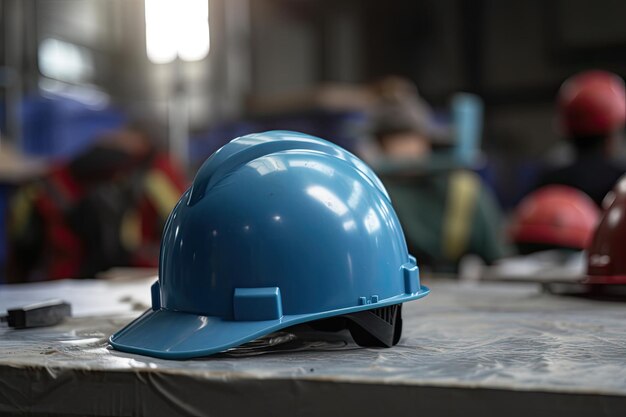 Protezione dei dipendenti Il casco di sicurezza industriale garantisce la sicurezza dei lavoratori in fabbrica