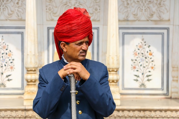 Protezioni all'interno del palazzo della città Jaipur Rajasthan in India