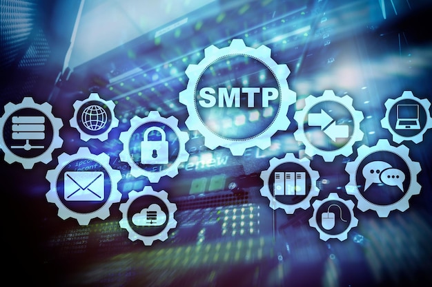 Protocollo di trasferimento della posta del server SMTP Protocollo TCP IP per l'invio e la ricezione di e-mail Simple Mail Transfer Protocol