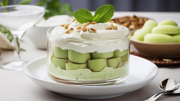 Pudding di avocado e banana