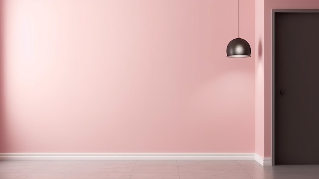 Pulisci il divisorio rosa chiaro con chiaroscuri disorientanti Benestante organizza l'istituzione per la presentazione delle cose Risorsa creativa AI Generata