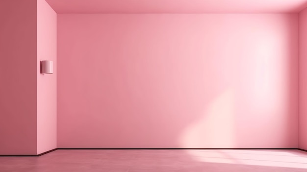 Pulisci il divisorio rosa chiaro con chiaroscuri disorientanti Benestante organizza le basi per l'introduzione delle cose Risorsa creativa AI Generata