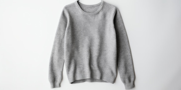 Pullover grigio su un appendiabiti