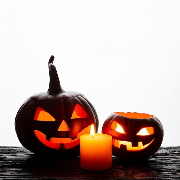 Pumpkin halloween faccia spaventosa nera