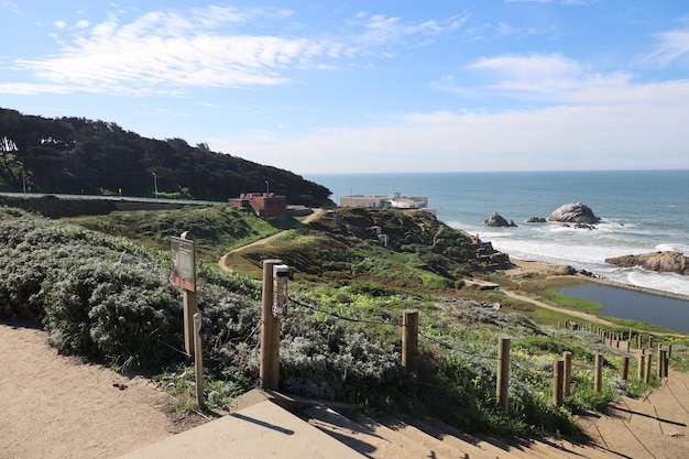 Punto di osservazione di Lands End a San Francisco in California