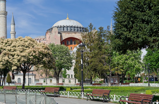 Punto di riferimento storico di Ayasofia Istanbul, Turchia.